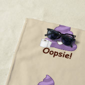 Oops kackt Lila kacken Emoji (braunes) Tuch Strandtuch (Beispiel)
