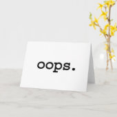 oops. karte (Gelbe Blume)