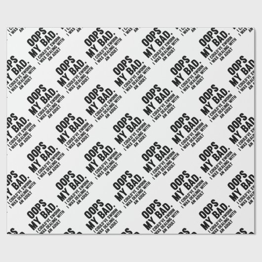 Oops mein Schlechtes Geschenkpapier (Flach)