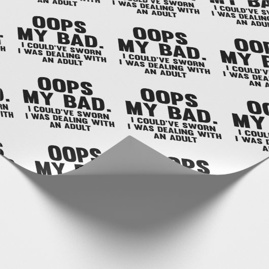 Oops mein Schlechtes Geschenkpapier (Ecke)