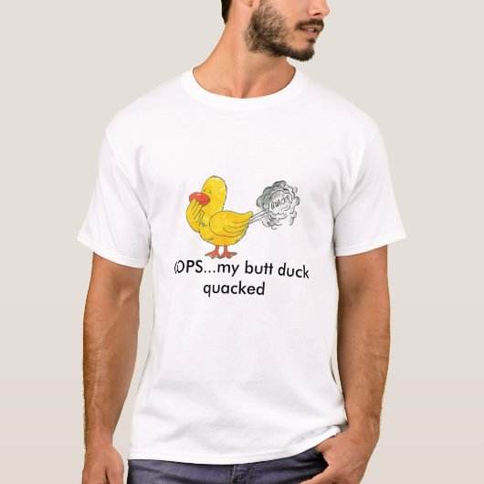 OOPS… meine Hinternente quacked T-Shirt (Vorderseite)