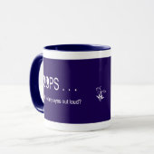 Oops… mustert Rollen Tasse (Vorderseite Links)