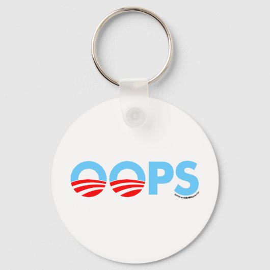Oops Obama Mistake Schlüsselanhänger (Vorderseite)