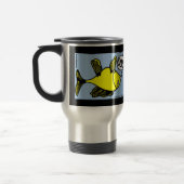 OOPS Oberseite - fischen Sie unten lustige Cartoon Reisebecher (Links)