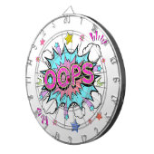 Oops Pop Kunstexplosion Dartscheibe (Vorderseite rechts)