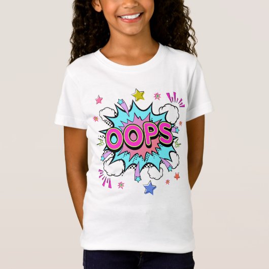 Oops Pop Kunstexplosion T-Shirt (Vorderseite)