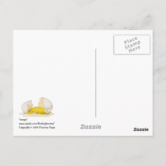 oops Postkarte (Rückseite)