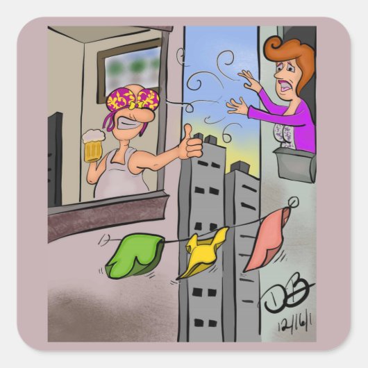 Oops Products Square Sticker (Vorderseite)