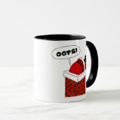 Oops Santa Stuck in Chimney Tasse (VorderseiteRechts)