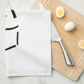 Oops Shrug Emoticon Ø\_(シ_/ Japanisch Kaomoji Geschirrtuch (Viertel Falte)