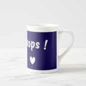 Oops Teddy Bear Specialty Mug with Heart | Cute Ka Porzellantasse (Rechts)
