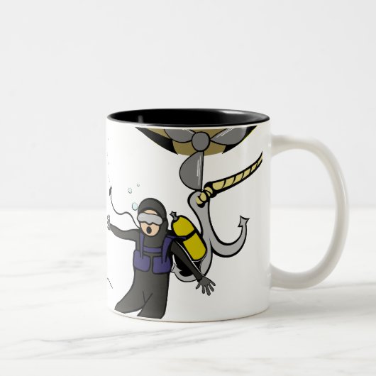 Oops Zweifarbige Tasse (Rechts)