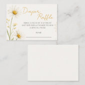 Oopsie Daisy Baby Shower Windel-Raffle Begleitkarte (Vorne/Hinten)