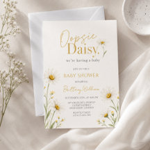 Oopsie Daisy Minimalistische Babyparty 