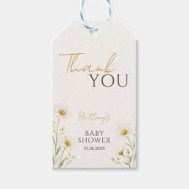 Oopsie Daisy Wildflower Baby Shower Dankeschön  Geschenkanhänger