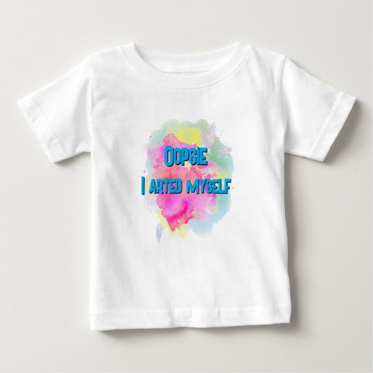 "Oopsie I arted mich" Kinder lustiger T - Shirt (Vorderseite)