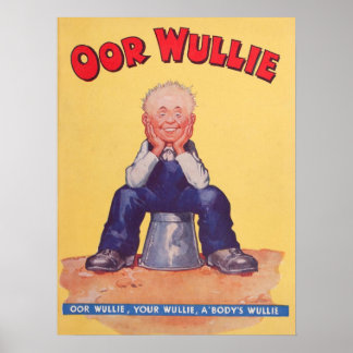 Oor Wullie 1941 Vintag Print Poster