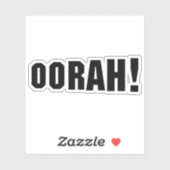OORAH! AUFKLEBER (Blatt)