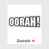 OORAH! AUFKLEBER (Blatt)