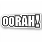 OORAH! AUFKLEBER (Vorderseite)