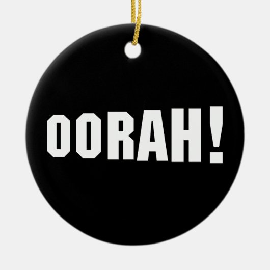 OORAH! KERAMIK ORNAMENT (Vorne)