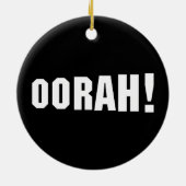 OORAH! KERAMIK ORNAMENT (Hinten)