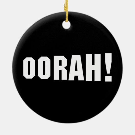 OORAH! KERAMIK ORNAMENT (Hinten)