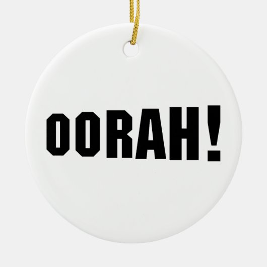 OORAH! KERAMIK ORNAMENT (Vorne)