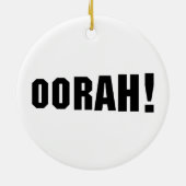 OORAH! KERAMIK ORNAMENT (Hinten)