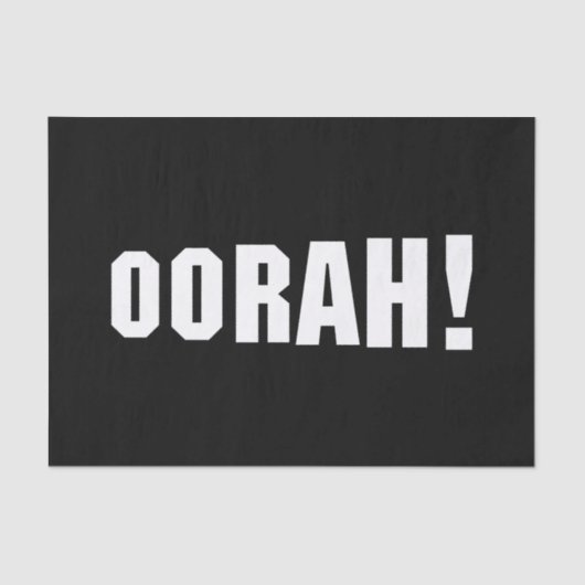 OORAH! SEIDENPAPIER (Vorderseite)