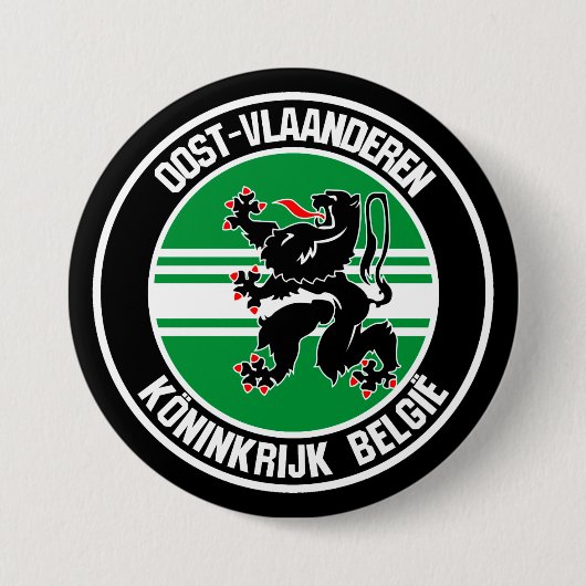 Oost-Vlaanderen RundEmblem Button (Vorderseite)