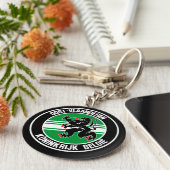 Oost-Vlaanderen RundEmblem Schlüsselanhänger (Seite)