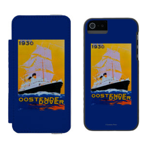 Oostende Dover Vintage PosterEuropa Incipio Watson™ iPhone 5 Geldbörsen Hülle