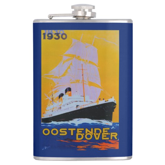 Oostende Dover Vintages PosterEurope Flachmann (Vorderseite)