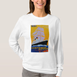 Oostende Dover Vintages PosterEurope T-Shirt