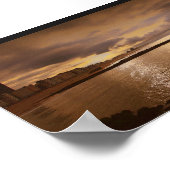 Oostende zonsondergang poster (Ecke)