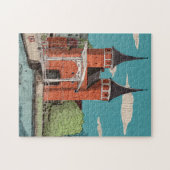 Oosterpoort Eastern Gate Delft Niederlande Puzzle (Horizontal)