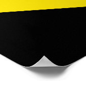 Oosterzele, belgische Flagge Poster (Ecke)