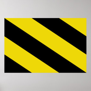 Oosterzele, belgische Flagge Poster