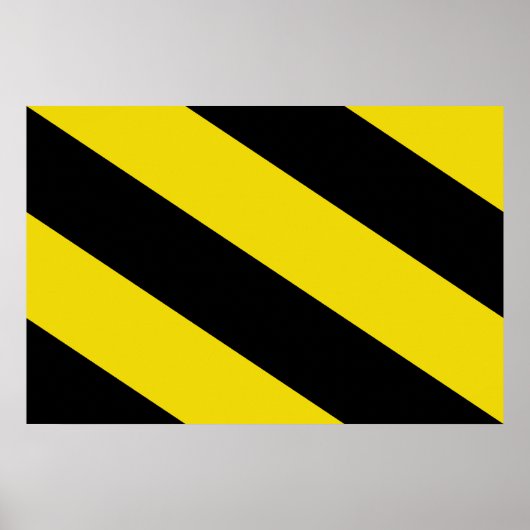 Oosterzele, belgische Flagge Poster (Vorne)