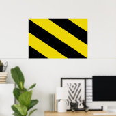 Oosterzele, belgische Flagge Poster (Heimbüro)