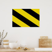 Oosterzele, belgische Flagge Poster (Küche)