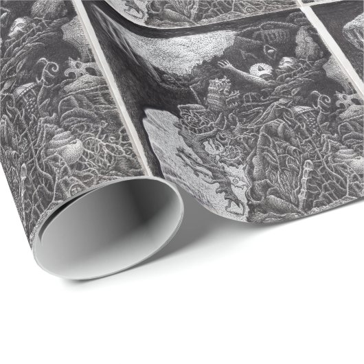 Oove & Unterhalb von Brian Benson Geschenkpapier (Rolleneckpunkt)