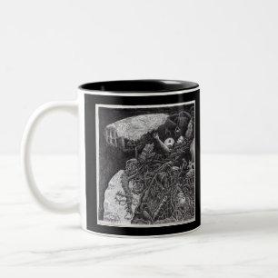 Oove & Unterhalb von Brian Benson Zweifarbige Tasse