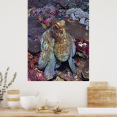 Oozing Octopus Portrait Poster (Küche)