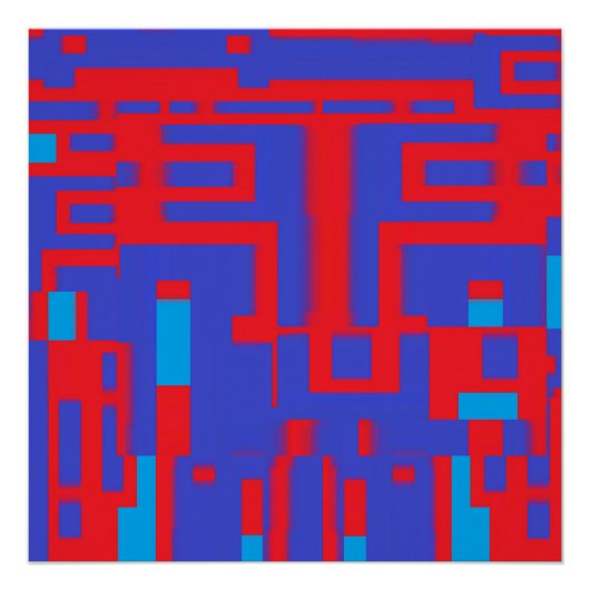 Op Architecture II - Ken Gage Abstract Poster (Vorderseite)