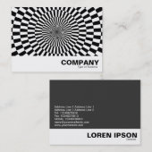 Op Art 02 - Schwarz/Weiß Visitenkarte (Vorne/Hinten)