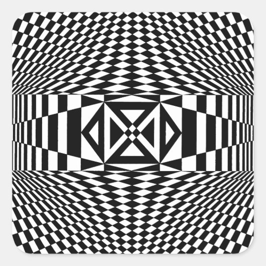 OP - Art #12 in Emporio Moffa Quadratischer Aufkleber (Vorderseite)