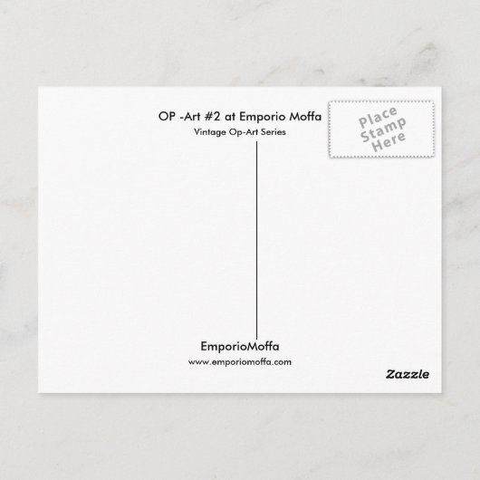 OP - Art #2 in Emporio Moffa Postkarte (Rückseite)