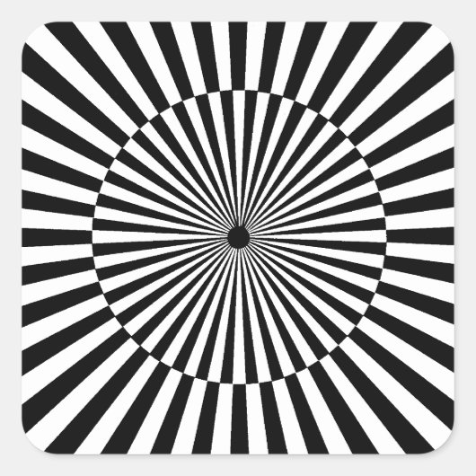 OP - Art #3 in Emporio Moffa Quadratischer Aufkleber (Vorderseite)